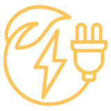 Ícone da energia e renovação
